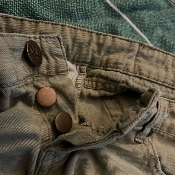 One Teaspoon x Bonitas Low Waist Button Fly Shorts in Green 🌵27 - Picture 5 of 9